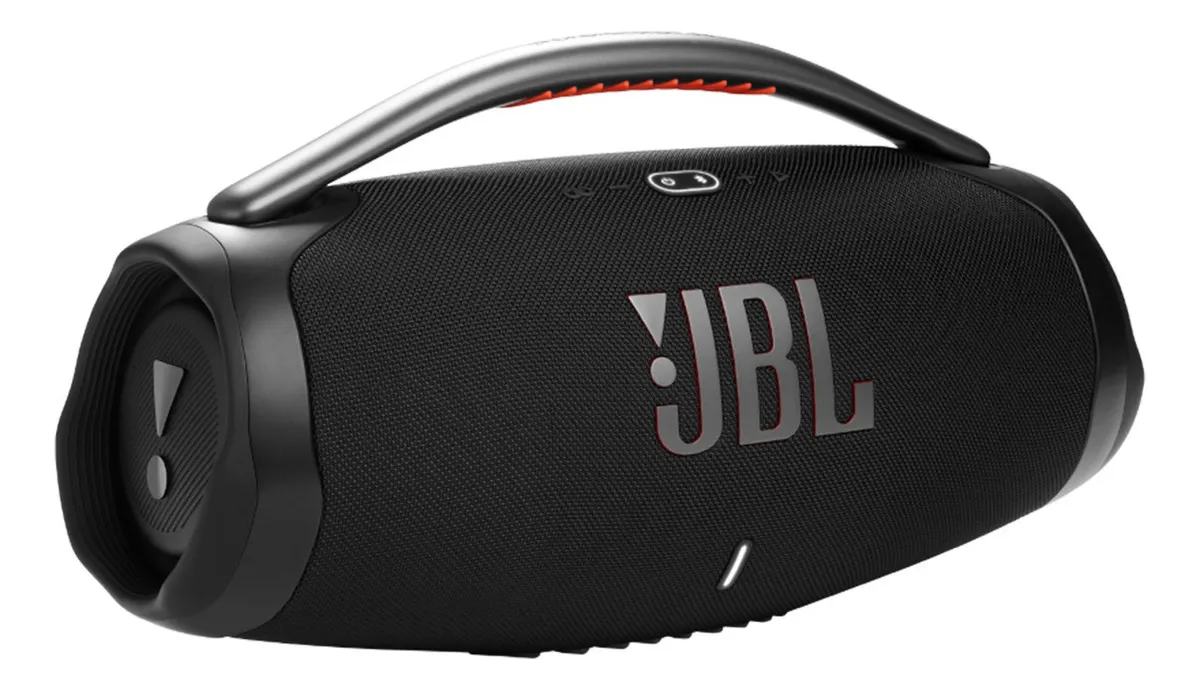 Caixa De Som Boombox 3 Bluetooth Preta Jbl Bivolt 100v/240v Black 127/220v