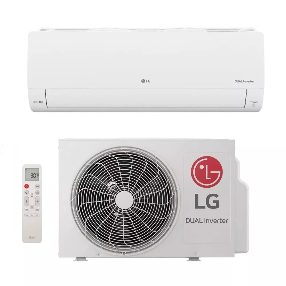 Ar Condicionado Split LG Hi Wall Dual Inverter Voice AI 9.000 BTU/h Frio Monofásico Branco S3-Q09AA31F 220V